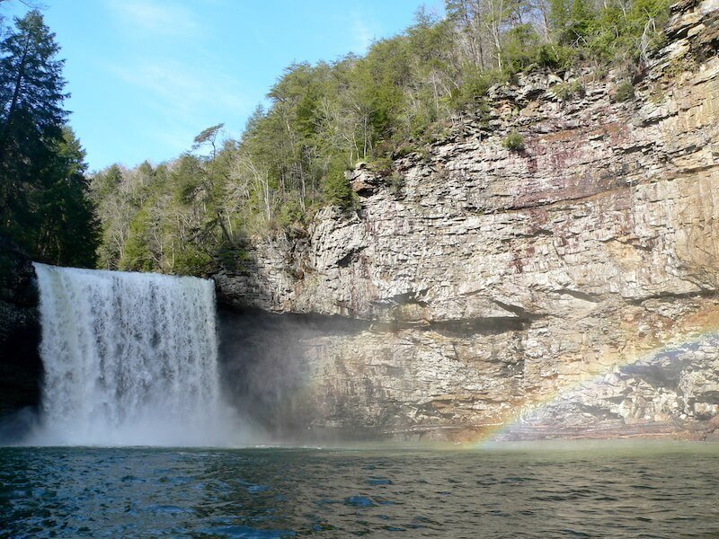 Cane Creek Falls Rainbow in Fall Creek Falls State Park, Tennessee