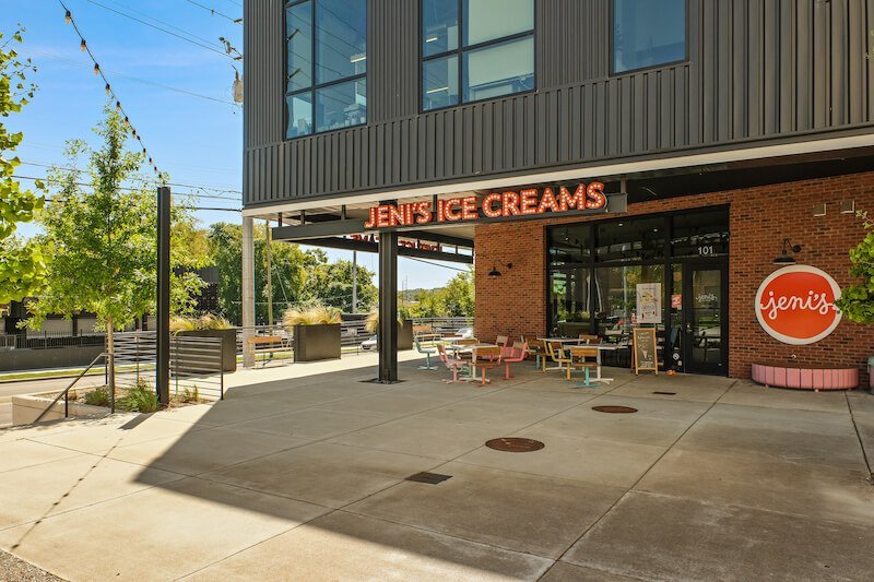Jeni's Ice Creams in The Nations Neighborhood of West Nashville TN